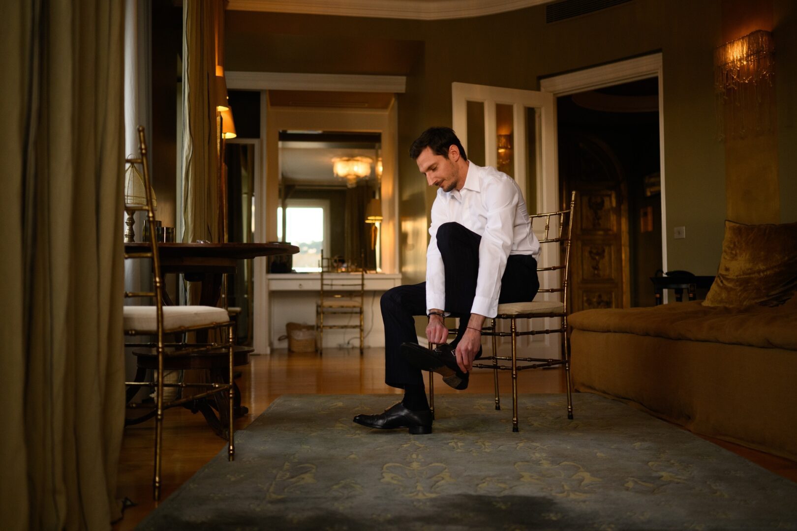 préparatif marié chambre anglet chateau brindos mariage